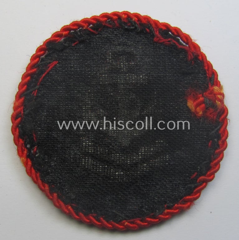 Marine-HJ (ie. 'Marine-Hitlerjugend') arm-badge aka: 'Ärmelabzeichen Reichsseefunkprüfung B' (or naval-HJ, radio-proficiency badge of the 'B'-grade)