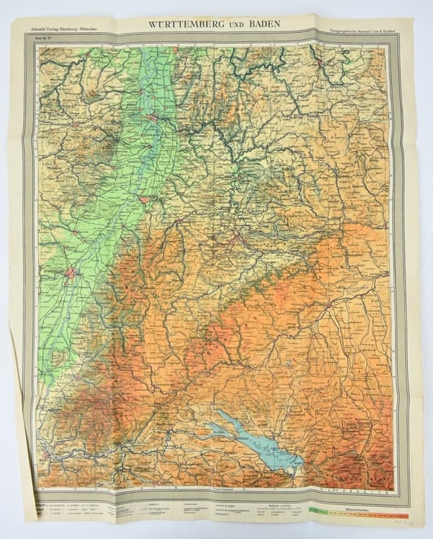 German WH/LW Officer's Mapcase with content