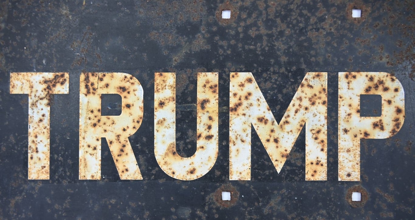 Allied WW2 Military Police Road Sign 'Trump'