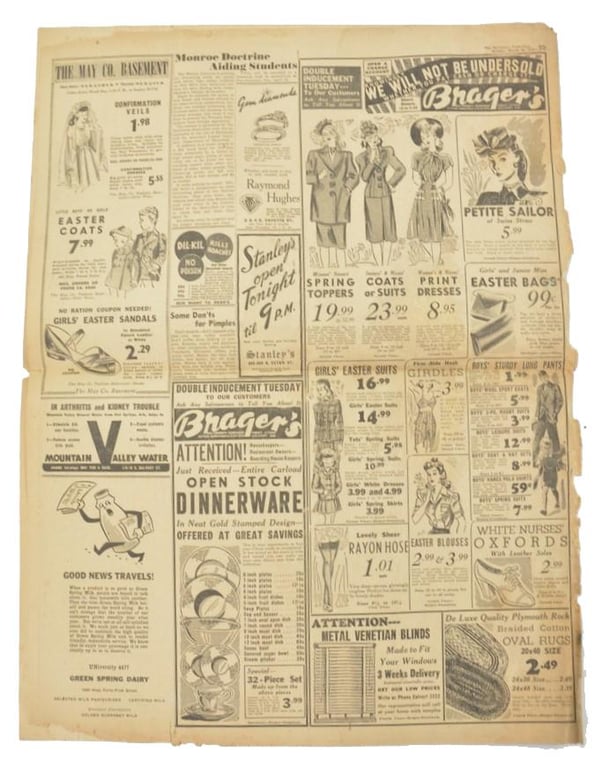 US WW2 Newspaper 'The Baltimore News-Post'