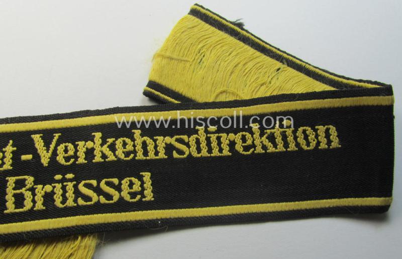 'DRB' (ie. 'Deutsche Reichsbahn') cuff-title (ie. 'Ärmelstreifen'): 'Wehrmacht-Verkehrsdirektion Brüssel'