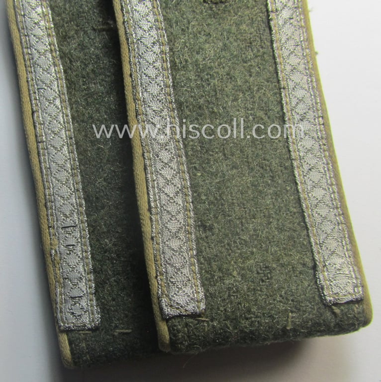 Pair of WH (Heeres) NCO-type (ie. 'M41- o. M43'-pattern) shoulderstraps: 'Uffz. eines Infanterie-Rgts.'