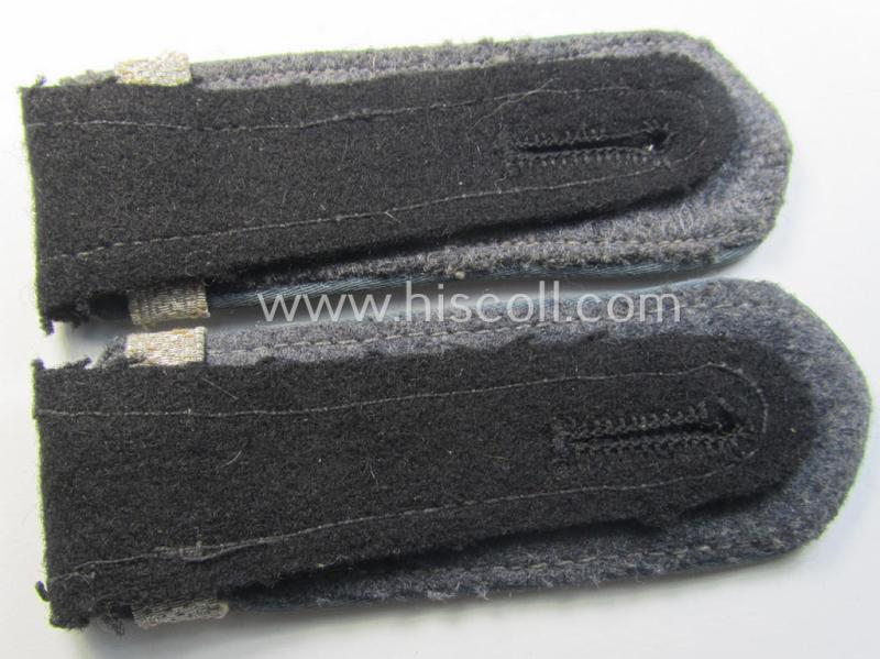 Attractive - and fully matching! - pair of WH (Luftwaffe ie. Hitlerjugend-) related, so-called: 'Flakhelfer'-shoulderstraps as was intended for usage by a: 'Flakhelfer' (ie. later-war-period, youthful, anti-aircraft staff-member)