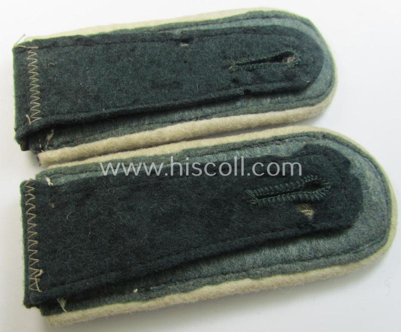 Attractive - and fully matching! - pair of WH (Heeres), early-war-period- (ie. 'M36'- ie. 'M40'-pattern, 'tailor-made') NCO-type shoulderstraps as was intended for usage by a: 'Feldwebel eines Infanterie-Regiments'