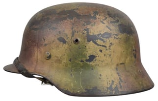 M35 Luftwaffe double decal ‘Normandy’ camouflage helmet SE64