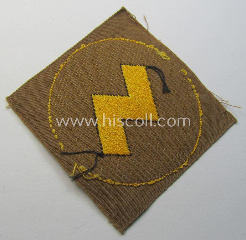 Attractive, DJ (ie. 'Deutsches Jungvolk') arm-badge as was specifically intended for usage by a member who served within the: 'Oberbann 2' (being a 'virtually mint- ie. unissued' example that is void of an 'RzM'-etiket)