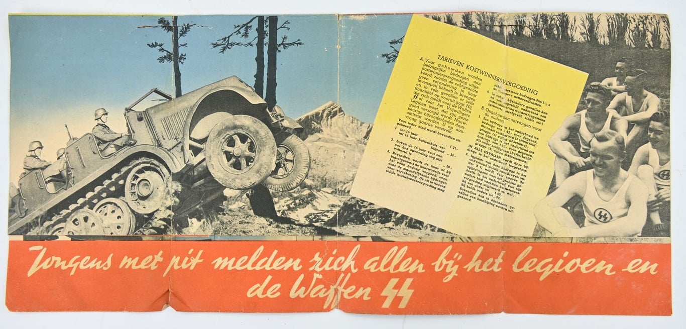 German Dutch Waffen-SS Recruitment Flyer