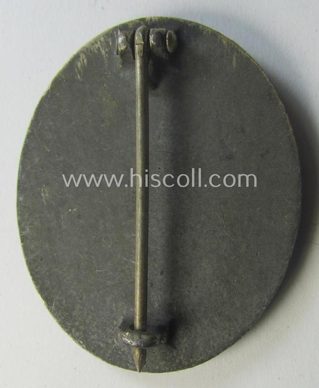 'Verwundeten-Abzeichen in Silber' (ie. silver-class wound-badge) being a non-maker-marked example as was (I deem) produced by the: 'Steinhauer u. Lück'-company