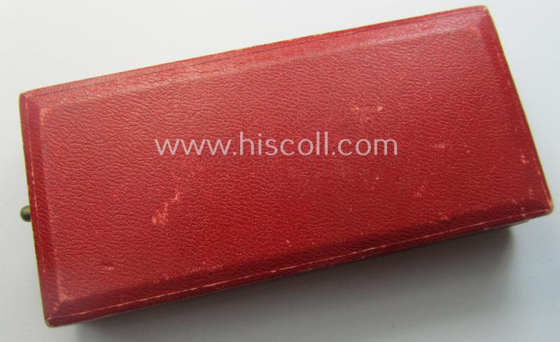 WH Austrian-occupation- (ie. 'Anschluss'-) medal: '13. März 1938' being a very attractive (and hardly tarnished) example that comes stored in its bright-red-coloured- and/or typical non-maker-marked etui as issued