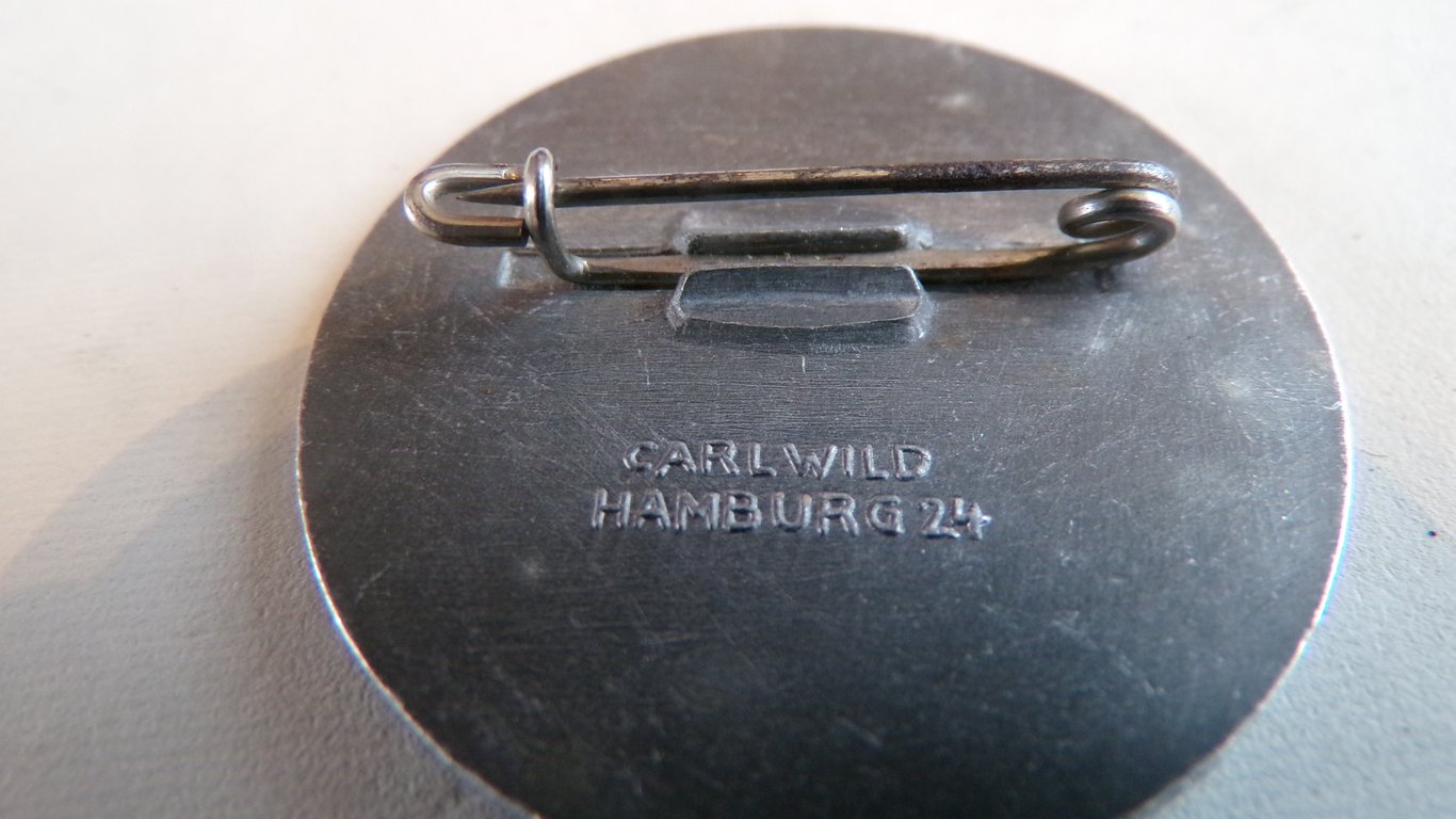 Original 1936 Tag der Arbeit National Labor Day Tinnie - Carl Wild Hamburg
