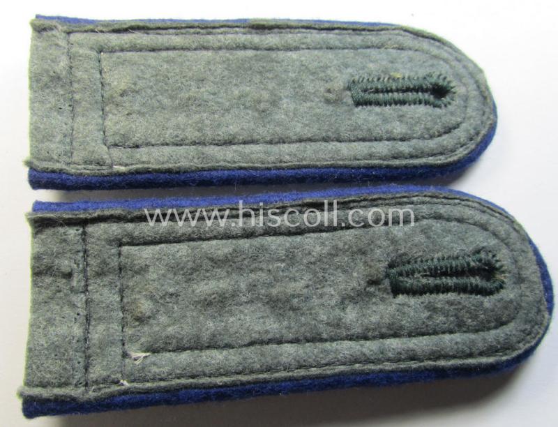 Attractive - and fully matching! - WH (Heeres) pre- (ie. early-) war-period- (ie. 'M36/M40'-pattern) 'cyphered', NCO-type shoulderstraps as intended for usage by a medical-orderly ie. an: 'Oberfeldwebel eines Sanitäts-Abtlgs. o. Rgts.'