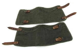 Pair of late war M37 pattern gaiters or...