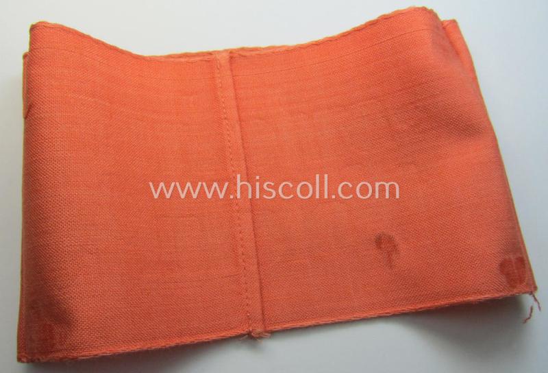 WH (Heeres) related armband (ie. 'Armbinde') entitled: 'Verkehrs-Aufsicht' (being of the 'partly-woven'-type in a technique similar to the 'BeVo'-weave pattern)