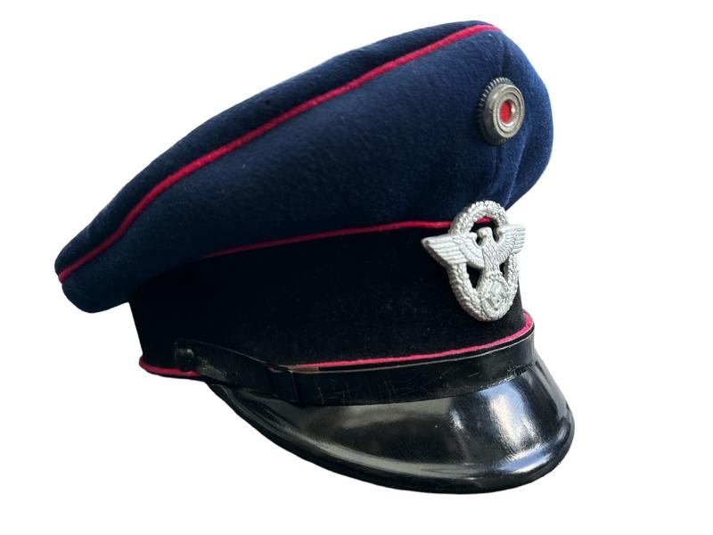 Feuerschutzpolizei ( Fire Police ) EM/NCO Visor Cap