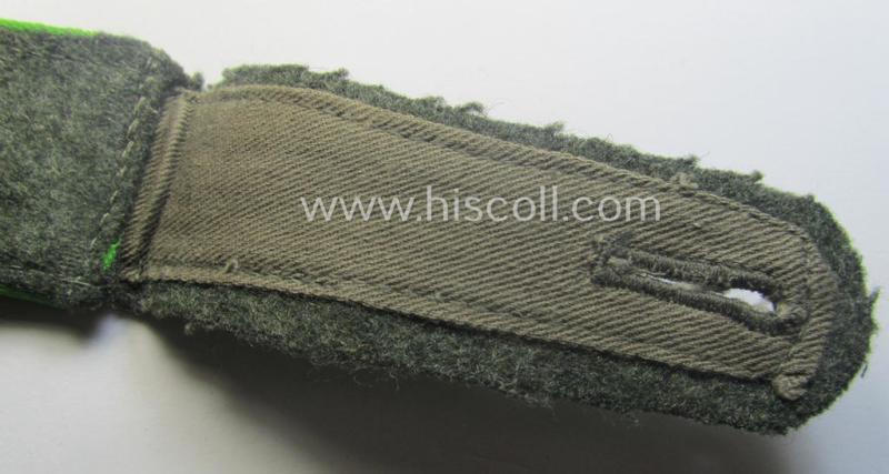 Single - but nevertheless scarcely found! - WH (Heeres) (I deem) mid-war period- (ie. 'M43'-pattern-) EM-type shoulderstrap as was intended for usage by a: 'Soldat der Panzer-Grenadier-Trpn.'