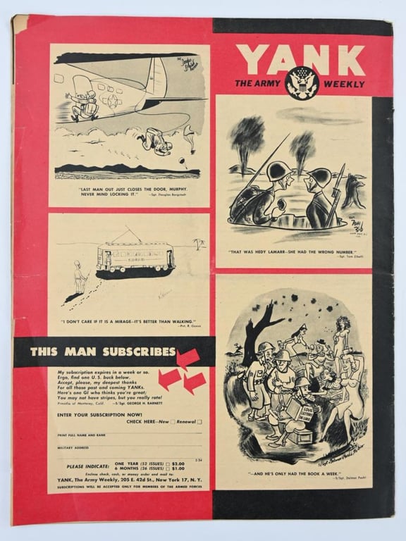 US WW2 Yank Magazine 11 February 1944
