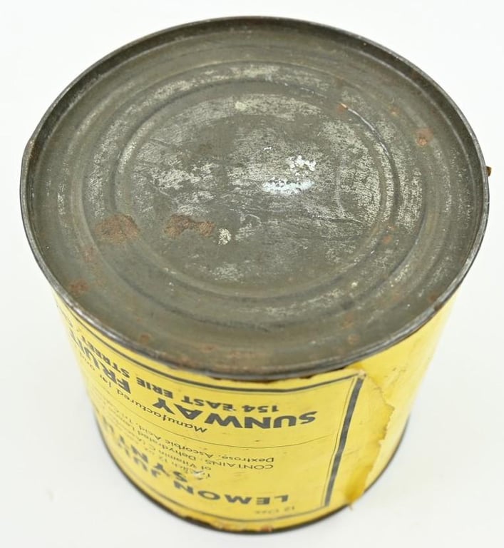 US WW2 Ration 'Lemon Juice Powder' Tin Can