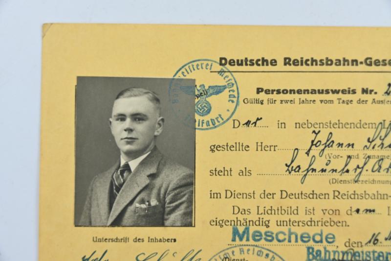 German Third Reich Reichsbahn Membercard
