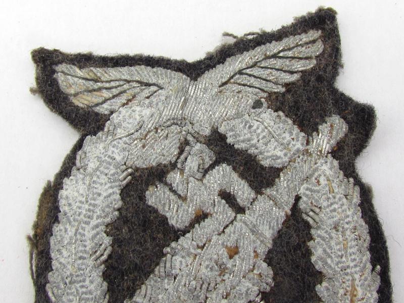 Rare Original Luftwaffe Flak Badge – Bullion Cloth Version