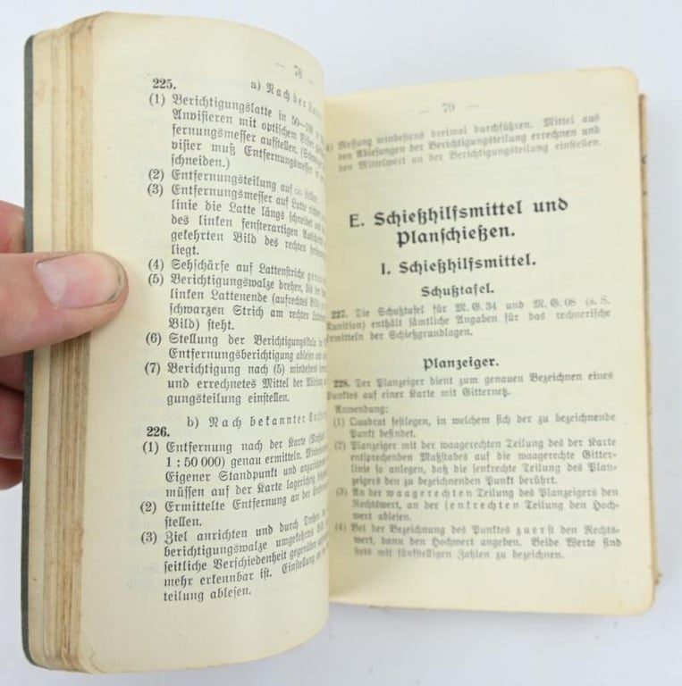 German WH Shooting Manual MG 1937