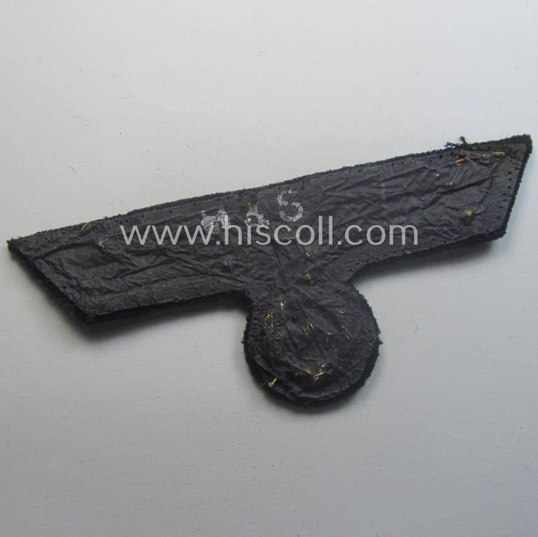 Very detailed and clearly tunic-removed, WH (Kriegsmarine) officers'-type, hand-embroidered breast-eagle