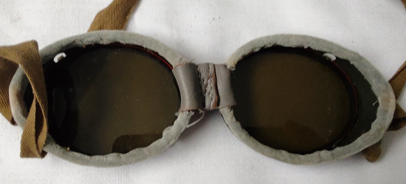 A pair of WW2 British Army goggles