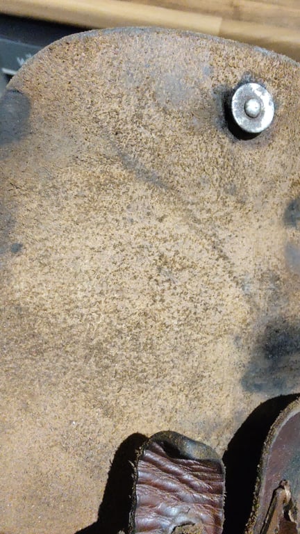 Original German WWII Walther PP/PPK pistol brown leather breakaway holster