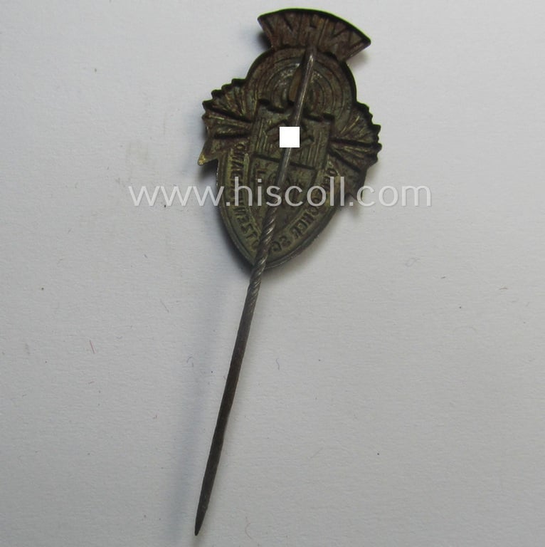 WHW- (ie. 'Winterhilfswerke'- ie. 'Opferschiessen'-) related commemorative lapel-pin entitled: 'WHW - 1937'
