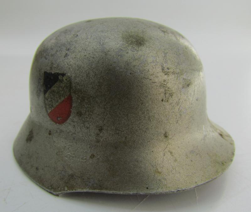 Wehrmacht (Heer) double decal miniature wedding helmet