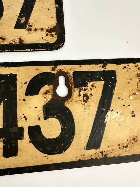 Very rare set of WH license plates "Untoched"