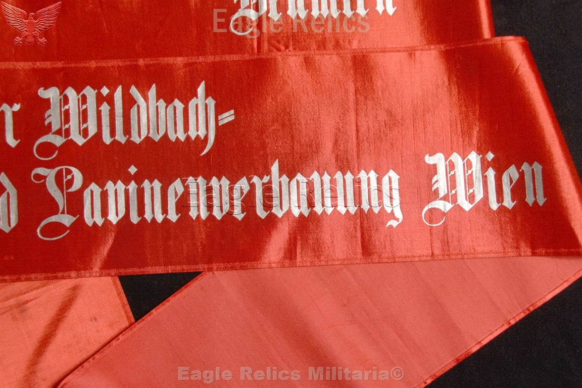 3 metre Long NSDAP Austrian Funeral Sash "Vienna"