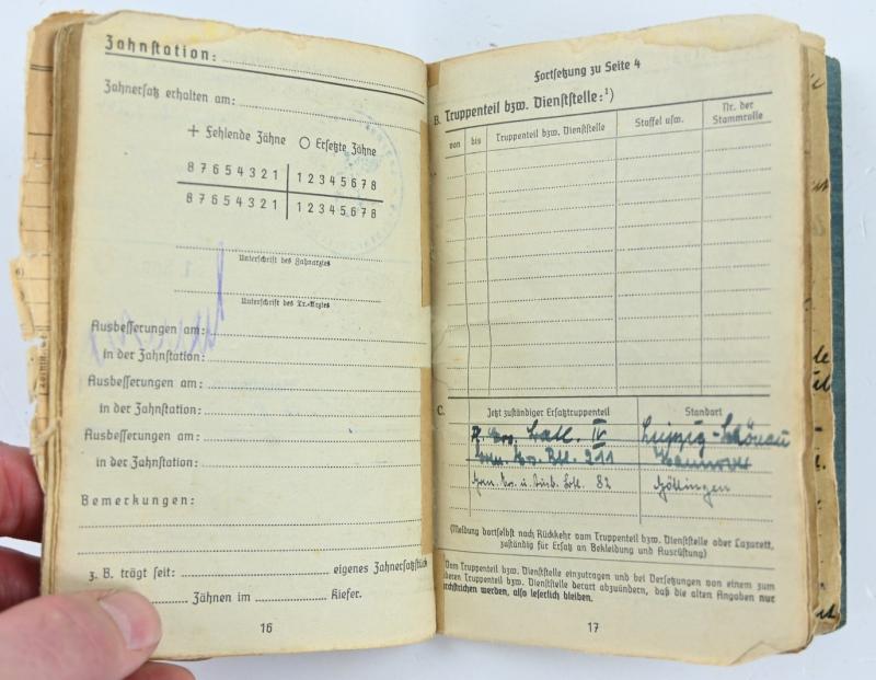 German LW Soldbuch K.G. General Wever/ Field Division and Normandy
