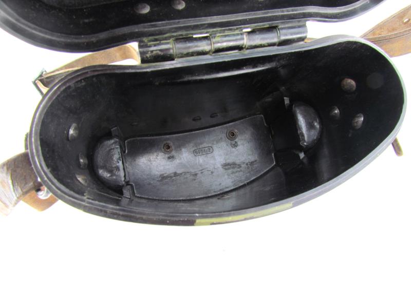 German Black Bakelite Binocular Case with Original Strap