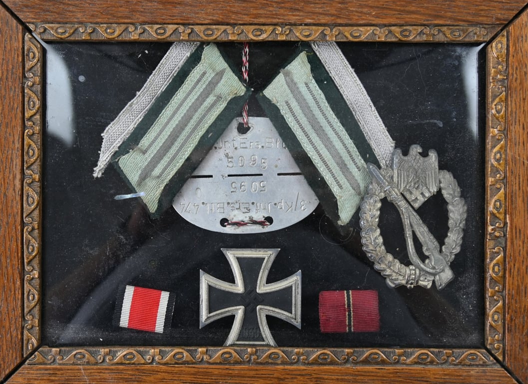 German WH Framed Medal Set