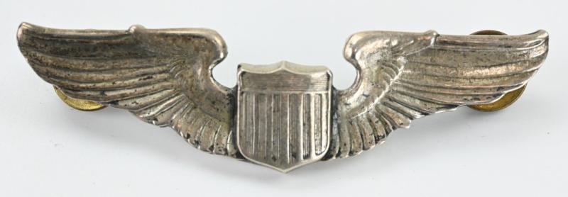 USAAF WW2 Sterling Pilot Wing