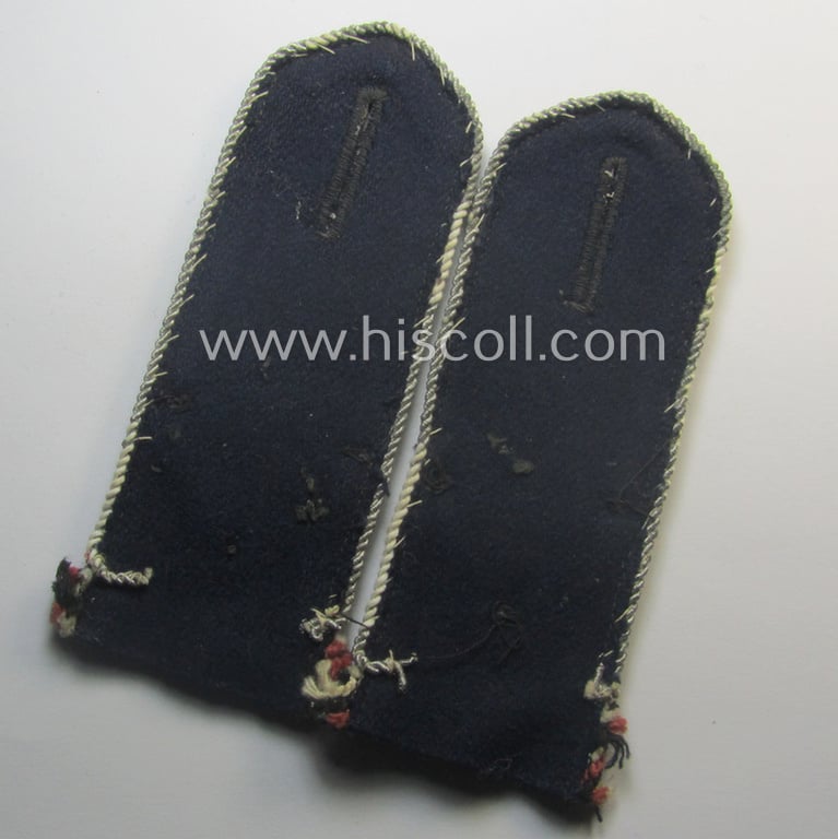 Never before seen - early-period, cyphered and fully matching! - pair of DLV- (ie. 'Deutscher Luftsportsverbandes'-) related EM- (ie. NCO-) type shoulderstraps as was intended for: 'DLV-Mannschaften o. Unteroffiziere des X.-Staffel'