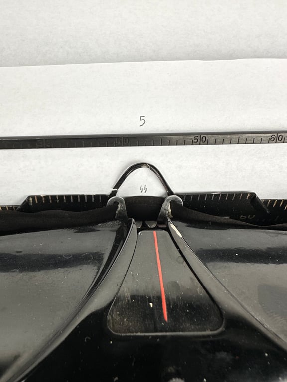 Rare Black Waffen-SS typewriter by Olympia