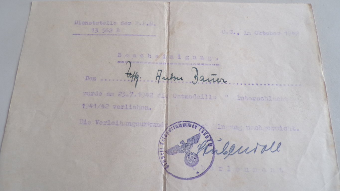 Large grouping of a Obergefr. 5.Inf Rgt 41 mot 2/3