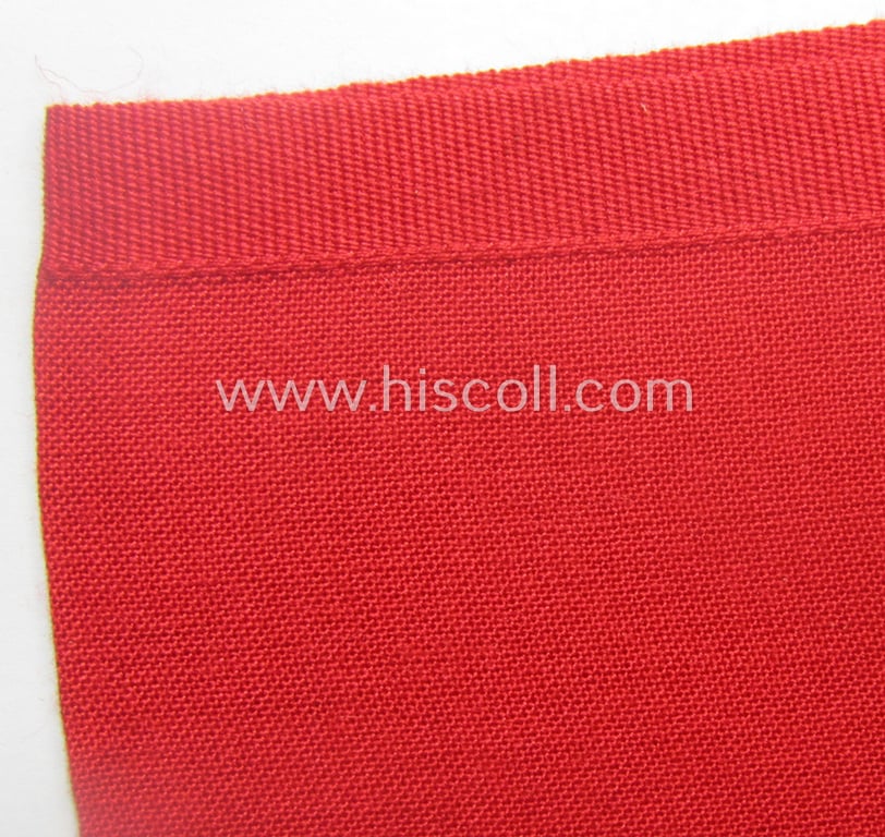 Attractive - and scarcely found! - EM- (ie. NCO-) pattern 'Reichsluftschutzbund' (ie. 'RLB'-) service-armband as executed in the neat 'BeVo'-weave-pattern as was specifically intended for usage by the: 'RLB-Werkluftschutz'