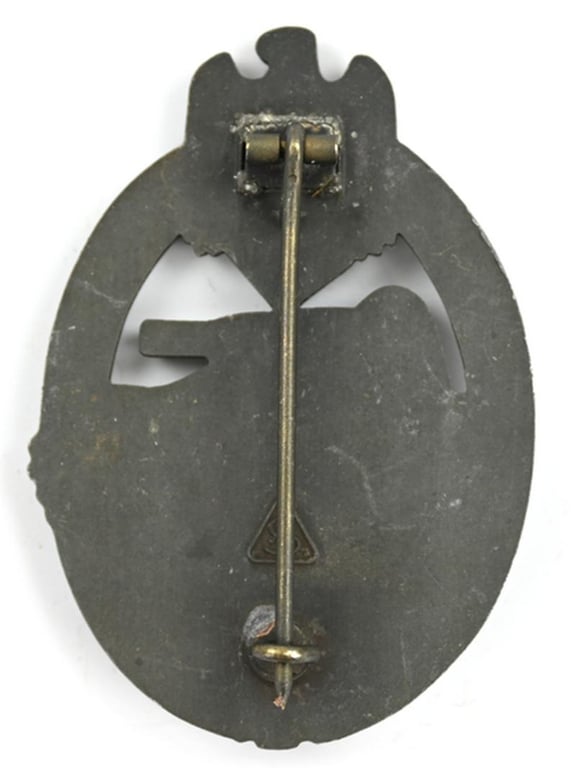 German Panzer Assault Badge in Bronze 'AS'