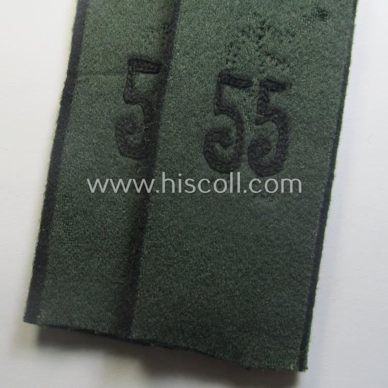 Pair of WH (Heeres) 'cyphered' EM-type shoulderstraps: 'Soldat des Pionier-Rgts. 55'