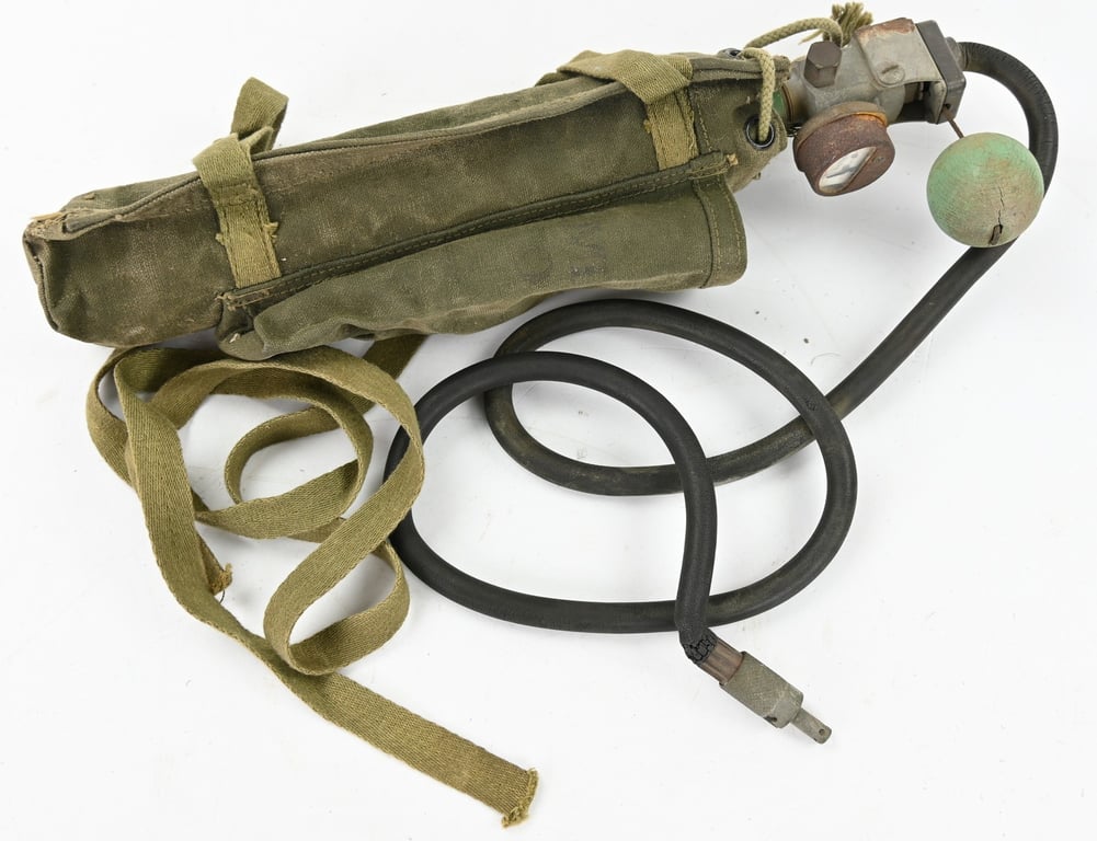 USAAF WW2 H-2 Bailout Oxygen Bottle and carrier