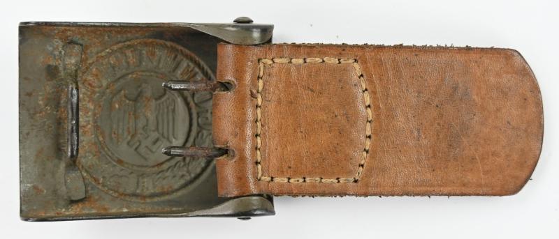 German WH Beltbuckle with Tab 'E.Schneider'