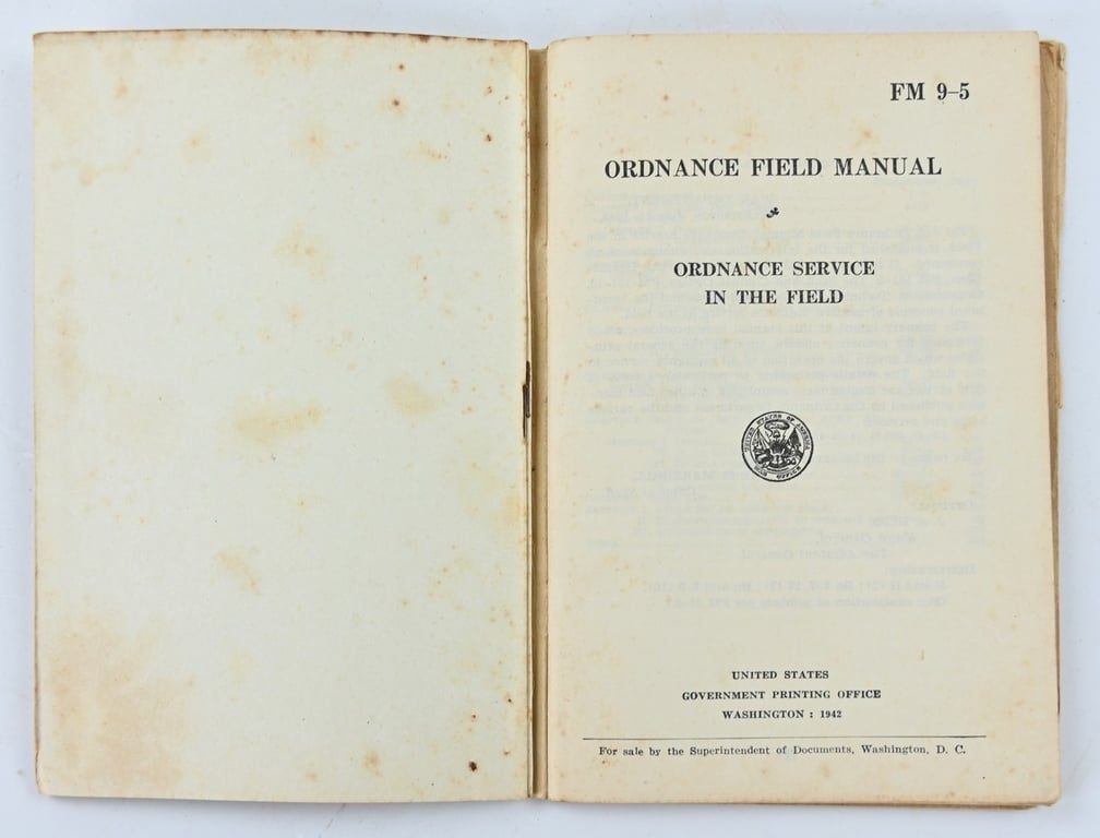 US WW2 Ordnance Field Manual