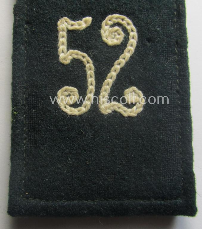 Single, WH (Heeres) EM-type 'cyphered' shoulderstrap: 'Soldat des Infanterie-Rgts. 52'