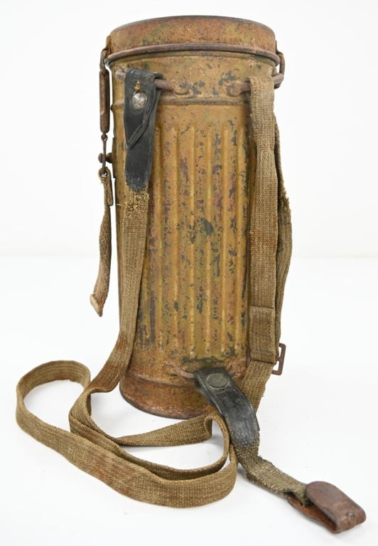 German WH M31 Tropical Camo Gasmask Set