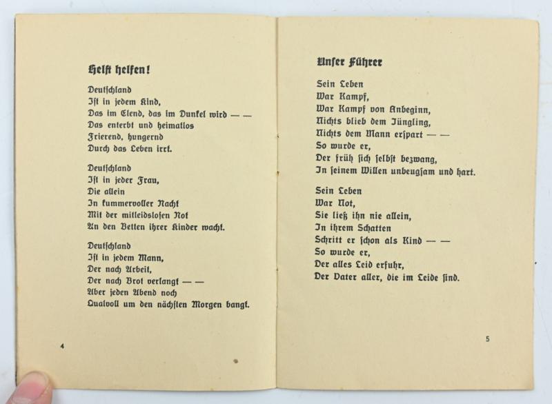 German RAD 'Gedichte' Booklet