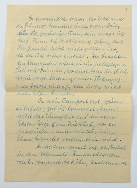German WH Fieldpost Letter with Envelop