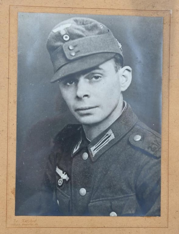 German WH GBJ Portrait Picture in Frame