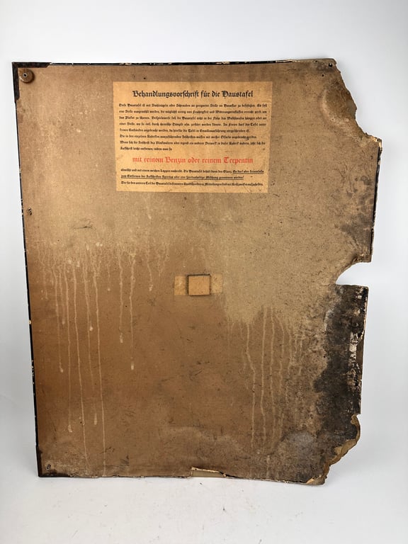 Rare Cardboard NSDAP sign  "Hier spricht die NSDAP"